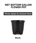Load image into Gallery viewer, net bottom gallon plastic flower pots black green green printing