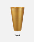 Load image into Gallery viewer, Conical Flower Pot Covers, Modern Plastic Planters, White/Gold/Blackish Gold, Large Tall Planters for Indoor Gardening, Bulk Supply