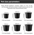 Load image into Gallery viewer, Fluted Plastic Nursery Pots, Heavy-Duty Black Planters with Drainage Holes, Bulk Supply for US & Middle East
