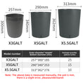 Load image into Gallery viewer, Round Gallon Flower Pot Covers, Modern Plastic Planters, White & Grey, Self-Watering for Indoor Gardening, Bulk Supply