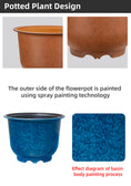 Load image into Gallery viewer, Golden Bell Chinese Style Flower Pots, Imitation Ceramic Plastic Planters, 5 Color Options, Large Decorative Planters for Gardening, Bulk Supply