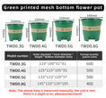 Load image into Gallery viewer, Net-Bottom Gallon Plastic Flower Pots, 3 Styles (Black/Green/Green Printing), Multi-Size Drainage Nursery Pots, Bulk Supply