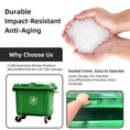 Load image into Gallery viewer, 660L Heavy-Duty Wheeled Plastic Waste Bin, Green Commercial Garbage Container, Bulk Supply