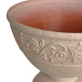 Load image into Gallery viewer, OUMUHE 17.7 Inch Large Outdoor Planters with Drainage Holes, Set of 2, Decorative Pedestal Flower Pots for Garden, Patio or Faux Plants, 4 Colors Available