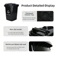 Load image into Gallery viewer, Square Plastic Trash Cans, 30L 50L with Lids Handles, for Home Office Indoor Outdoor, Bulk Supply