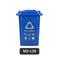 Load image into Gallery viewer, Square Plastic Trash Cans, 30L 50L with Lids Handles, for Home Office Indoor Outdoor, Bulk Supply