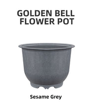 golden bell chinese style plastic flower pots 5 colors ZA series