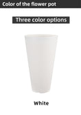 Load image into Gallery viewer, Conical Flower Pot Covers, Modern Plastic Planters, White/Gold/Blackish Gold, Large Tall Planters for Indoor Gardening, Bulk Supply
