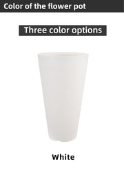 Conical Flower Pot Covers, Modern Plastic Planters, White/Gold/Blackish Gold, Large Tall Planters for Indoor Gardening, Bulk Supply