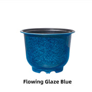 Golden Bell Chinese Style Flower Pots, Imitation Ceramic Plastic Planters, 5 Color Options, Large Decorative Planters for Gardening, Bulk Supply