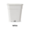 Load image into Gallery viewer, Square Plastic Flower Pots, Black/White Planters with Drainage Holes for Indoor Outdoor Gardening, Bulk Supply
