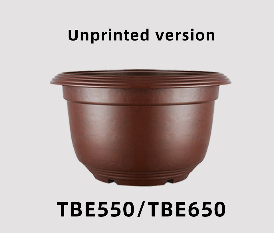 Lotus Plastic Flower Pots, Brown Planters with Drainage for Water Plants & Garden, Bulk Supply