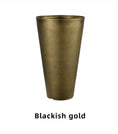 Load image into Gallery viewer, Conical Flower Pot Covers, Modern Plastic Planters, White/Gold/Blackish Gold, Large Tall Planters for Indoor Gardening, Bulk Supply
