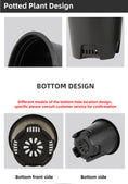 Load image into Gallery viewer, Net-Bottom Gallon Plastic Flower Pots, 3 Styles (Black/Green/Green Printing), Multi-Size Drainage Nursery Pots, Bulk Supply
