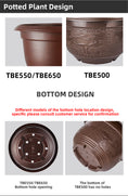 Load image into Gallery viewer, Lotus Plastic Flower Pots, Brown Planters with Drainage for Water Plants & Garden, Bulk Supply
