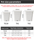 Load image into Gallery viewer, Square Plastic Flower Pots, Black/White Planters with Drainage Holes for Indoor Outdoor Gardening, Bulk Supply
