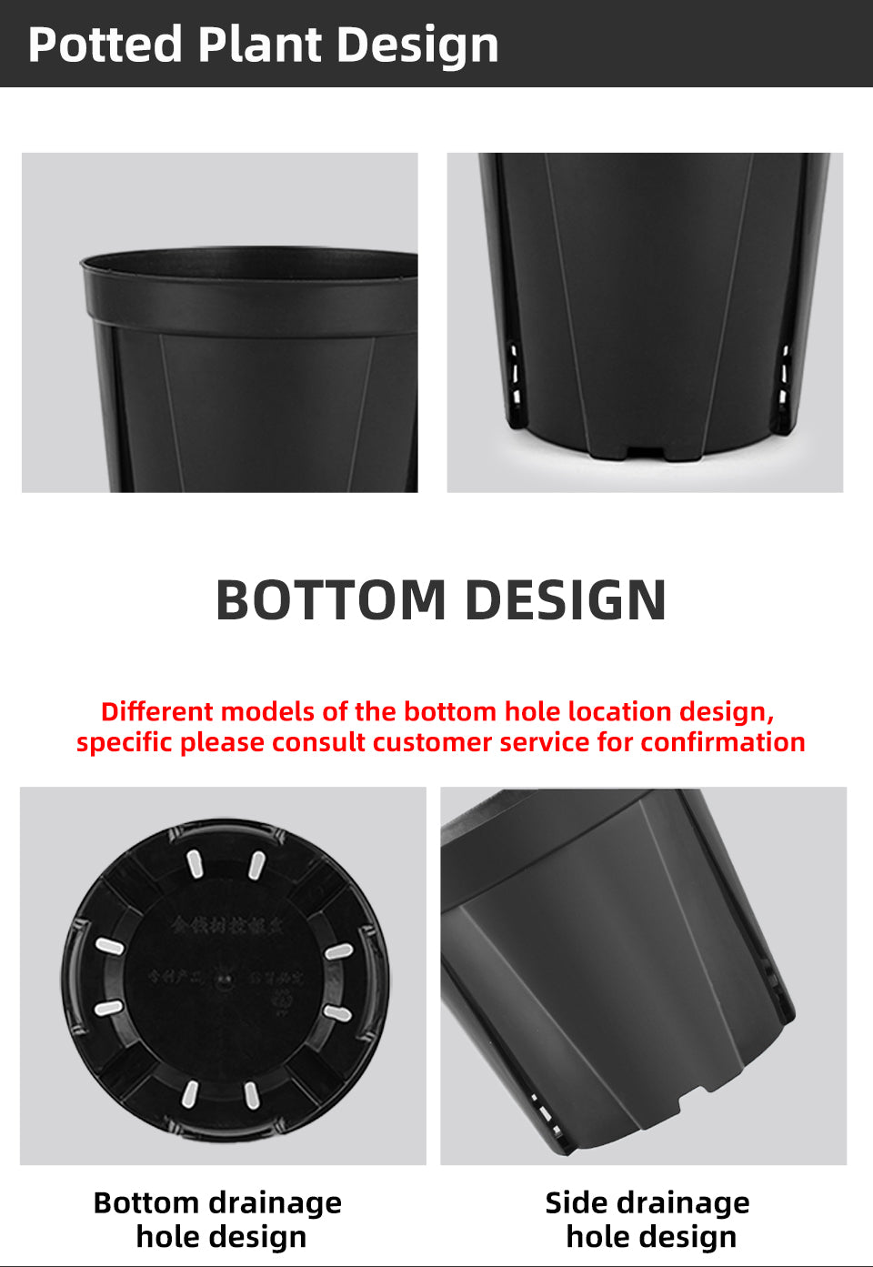 Money Tree Root Control Plastic Flower Pots, Multi-Size Available, Drainage Design for Indoor & Outdoor Gardening, Bulk Supply