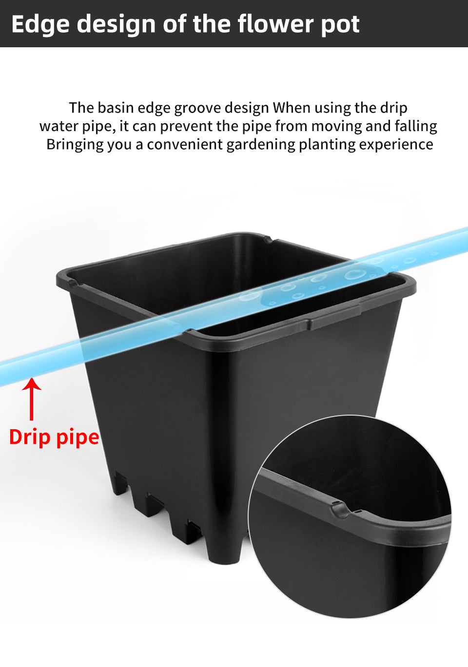 Blueberry Plastic Plant Pots, Round & Square T-Shaped Styles, Heavy Duty Drainage Nursery Pots for Fruit Vegetable Gardening, Bulk Supply