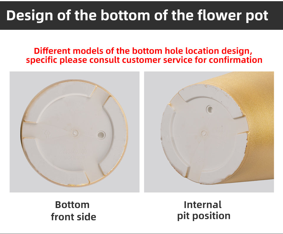 Conical Flower Pot Covers, Modern Plastic Planters, White/Gold/Blackish Gold, Large Tall Planters for Indoor Gardening, Bulk Supply