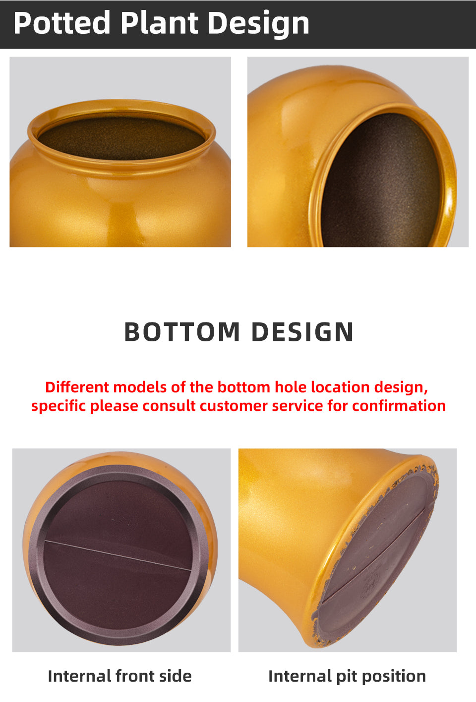 Beauty Vase Chinese Style Flower Pots, Imitation Ceramic Plastic Planters, 6 Color Options, Elegant Tall Decorative Planters, Bulk Supply