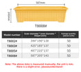 Load image into Gallery viewer, Colorful Rectangular Plastic Window Box Planters with Trays, 8 Colors 4 Sizes, Hydroponic/Soil Dual-Use for Indoor Outdoor
