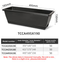 Load image into Gallery viewer, Huolun Rectangular Plastic Flower Pots, Self-Watering Window Boxes with Drainage, Bulk Supply
