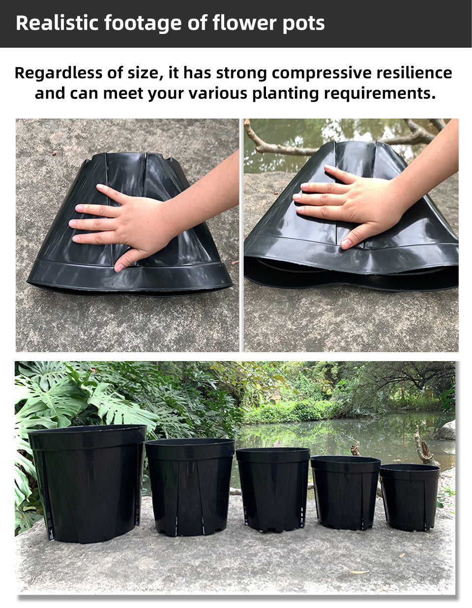Money Tree Root Control Plastic Flower Pots, Multi-Size Available, Drainage Design for Indoor & Outdoor Gardening, Bulk Supply