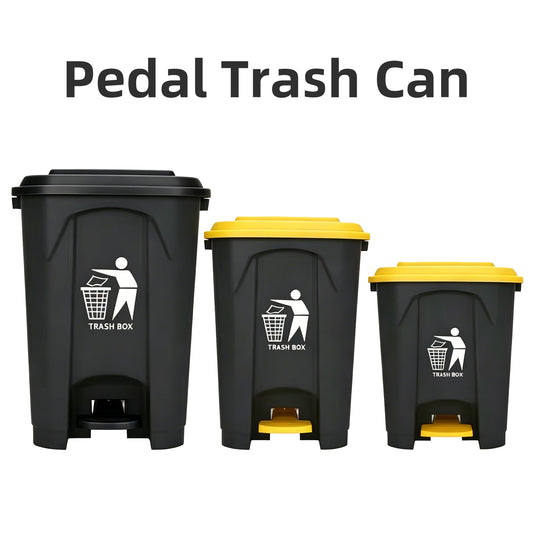 step pedal trash can dark grey yellow FO series 