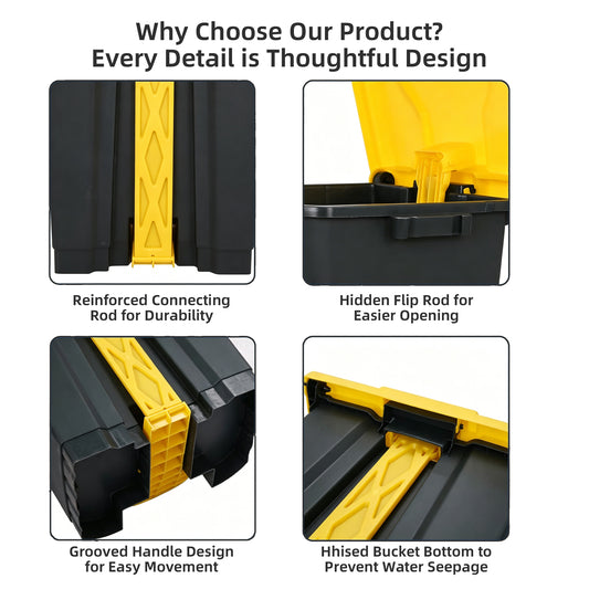 Hands-Free Step Pedal Trash Cans, 30L/50L/80L Plastic Waste Bins, Bulk Supply