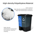 Load image into Gallery viewer, Dual-pedal plastic trash can, available in blue and green, 16-60 liters household and office waste sorting container, bulk supply
