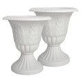 Load image into Gallery viewer, goblet-shaped plastic planters, terracotta or white
