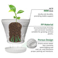 Load image into Gallery viewer, OUMUHE 11.4 Inch Plastic Planters with Drainage and Saucers, Set of 3, Decorative Flower Pots for Indoor Outdoor Use, Available in Terracotta & White
