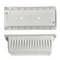 Load image into Gallery viewer, OUMUHE 19 Inch Rectangular Plastic Planters with Drainage and Matching Trays, Set of 2, Window Box Flower Pots for Indoor Outdoor Use, Available in Terracotta & White
