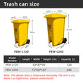 Load image into Gallery viewer, Foot Pedal Medical Waste Bins, 120L/240L Yellow Biohazard Plastic Containers, Bulk Supply
