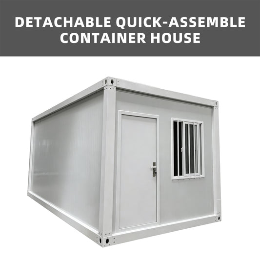 detachable quick-assemble steel container house, 3.6x6m prefabricated modular home bulk supply