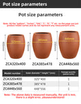 Load image into Gallery viewer, Chinese Style Egg-Shaped Flower Pots ZCA Series, Imitation Ceramic Plastic Planters, 5 Color Options, Large Tall Planters for Gardening, Bulk Supply
