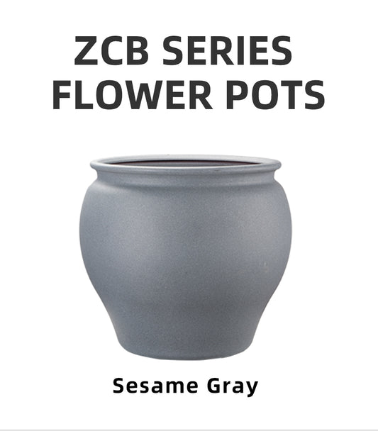 chinese style jar shaped plastic flower pots 5 colors