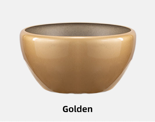 Butterfly Orchid Chinese Style Flower Pots ZCHA Series, Round Imitation Ceramic Plastic Planters, 5 Color Options, Decorative Planters for Indoor Gardening, Bulk Supply
