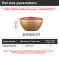 Load image into Gallery viewer, Butterfly Orchid Chinese Style Flower Pots ZCHA Series, Round Imitation Ceramic Plastic Planters, 5 Color Options, Decorative Planters for Indoor Gardening, Bulk Supply

